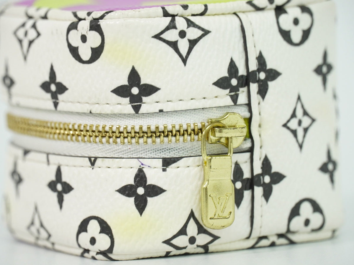 Louis Vuitton Cube Coin Purse Limited Edition Colored Monogram Giant, Multicolour, Canvas, Clutch