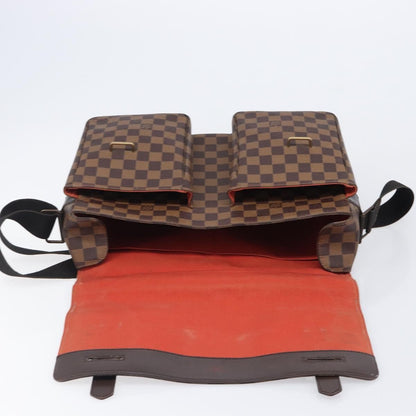 Louis Vuitton Broadway Damier Ebene, Brown, Canvas, Shoulder Bag