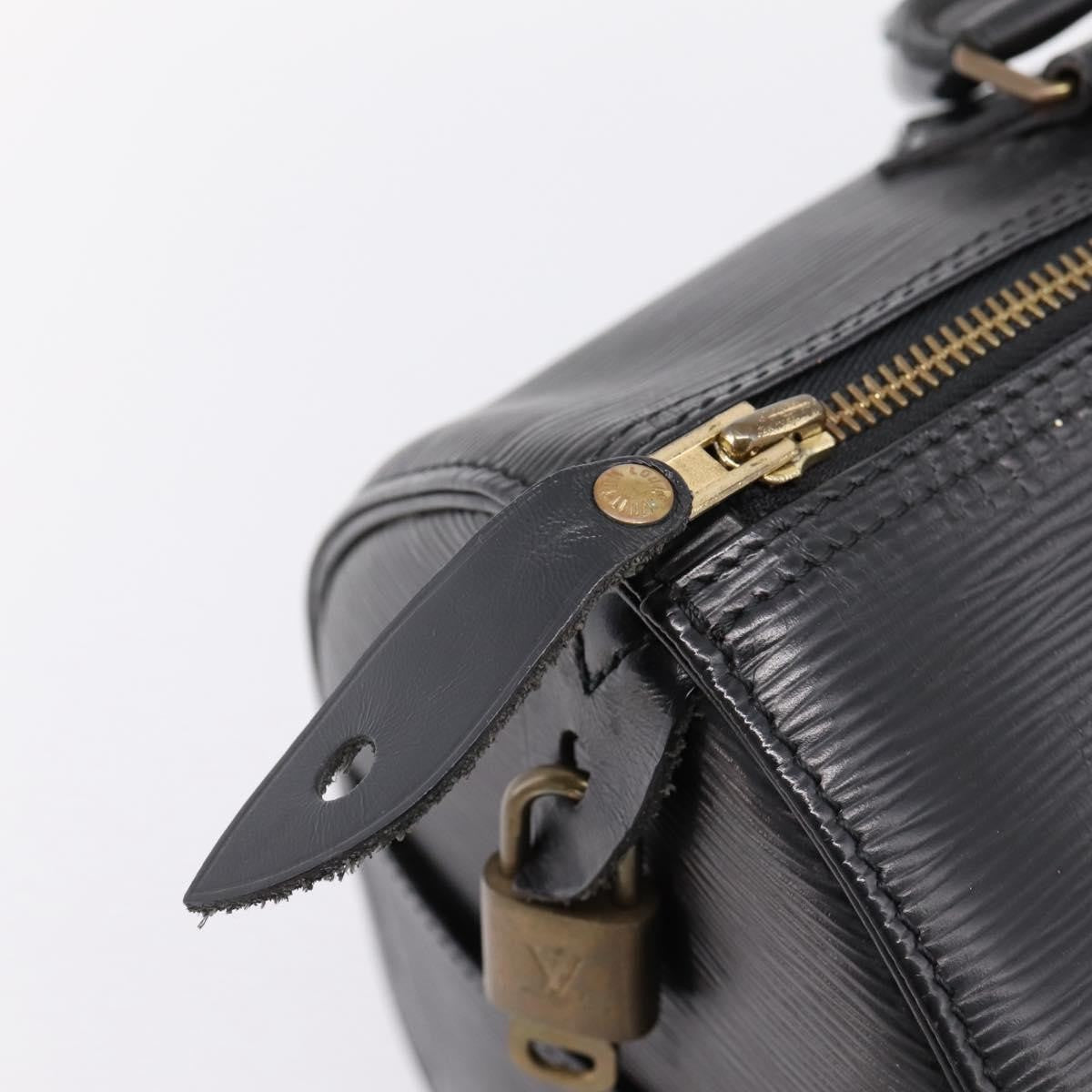 Louis Vuitton Speedy Epi, Black, Leather, Handbag