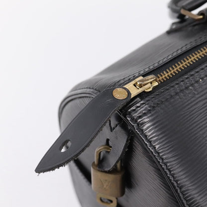 Louis Vuitton Speedy Epi, Black, Leather, Handbag