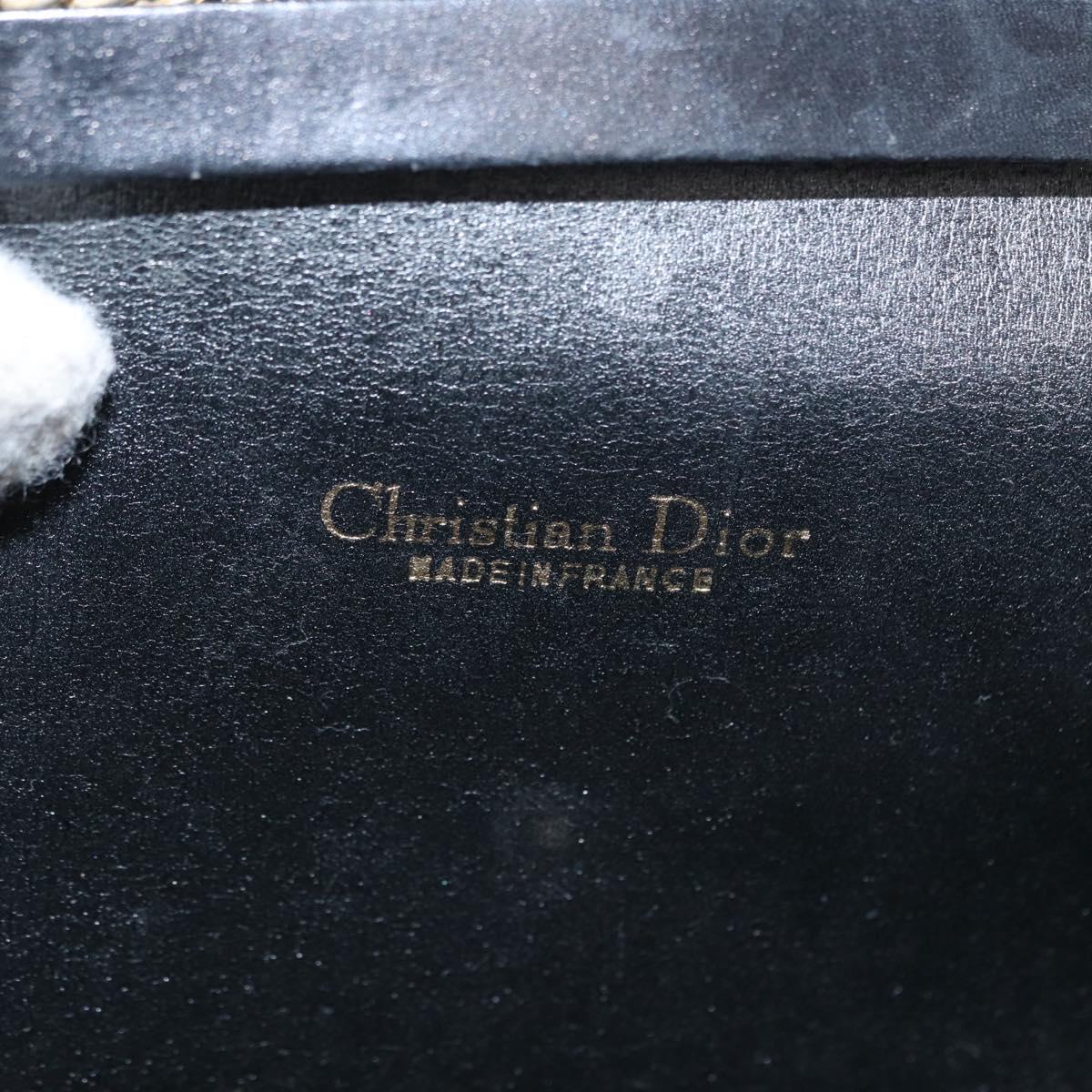 Christian Dior Vintage Trotter Shoulder Bag Canvas, BLACK, CANVAS, Shoulder bag