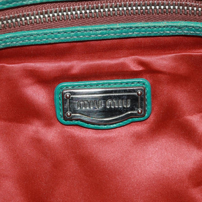 Miu Miu Chain Handle Pleated Leather, Multicolour, Leather, Handbag
