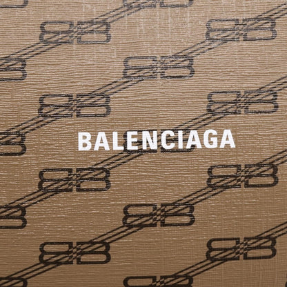 Balenciaga Signature Pouch Monogram PVC Leather, Beige, PVC, Clutch