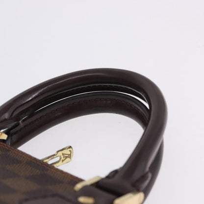 Louis Vuitton Alma Damier, Brown, Canvas, Handbag