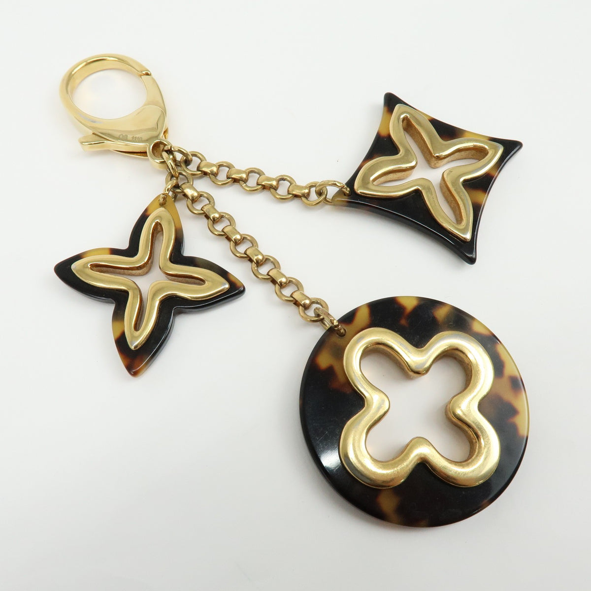 Louis Vuitton Insolence Bag Charm Metal and Tortoise, Gold, Metal, Charm