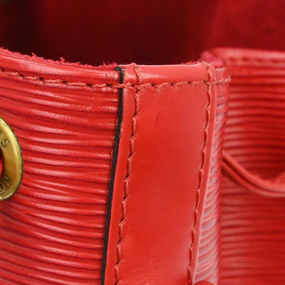 Louis Vuitton Noe Epi Leather, Red, Leather, Handbag