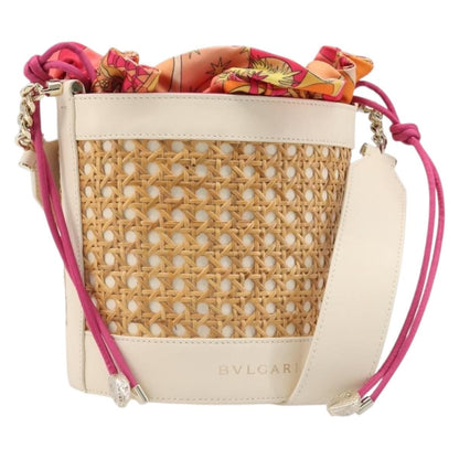 Bvlgari Serpenti Forever Bucket Leather, Beige, Leather, Shoulder Bag