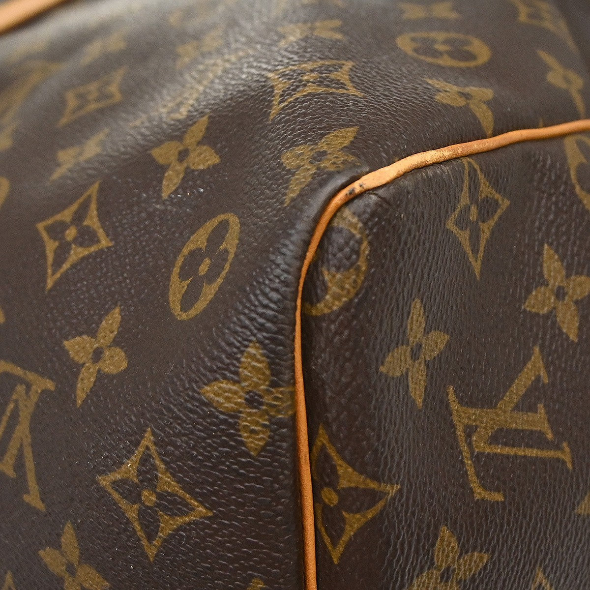 Louis Vuitton Keepall Monogram, Brown, Canvas, Travel Bag