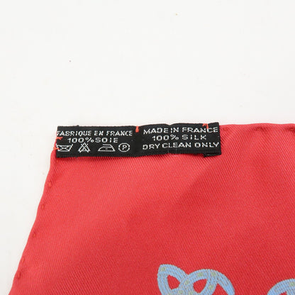 Hermes Carré 42 Silk, Red, Silk, Scarf