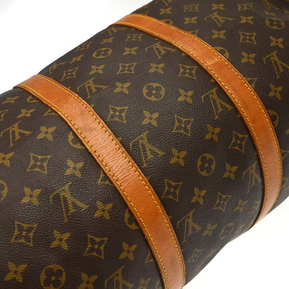 Louis Vuitton Keepall Monogram Canvas, Brown, Canvas, Travel Bag