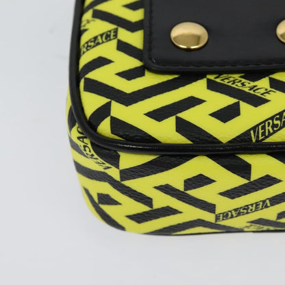 Versace Vintage Clutch Leather, Yellow, PVC, Clutch