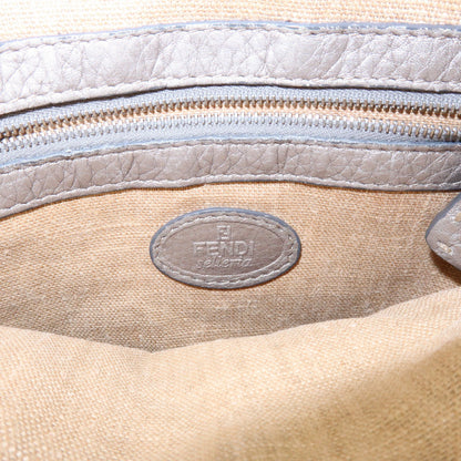Fendi Selleria Leather, Neutral, Leather, Crossbody Bag