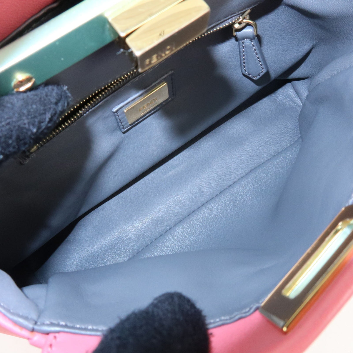 Fendi Peekaboo Leather, Pink, Leather, Handbag