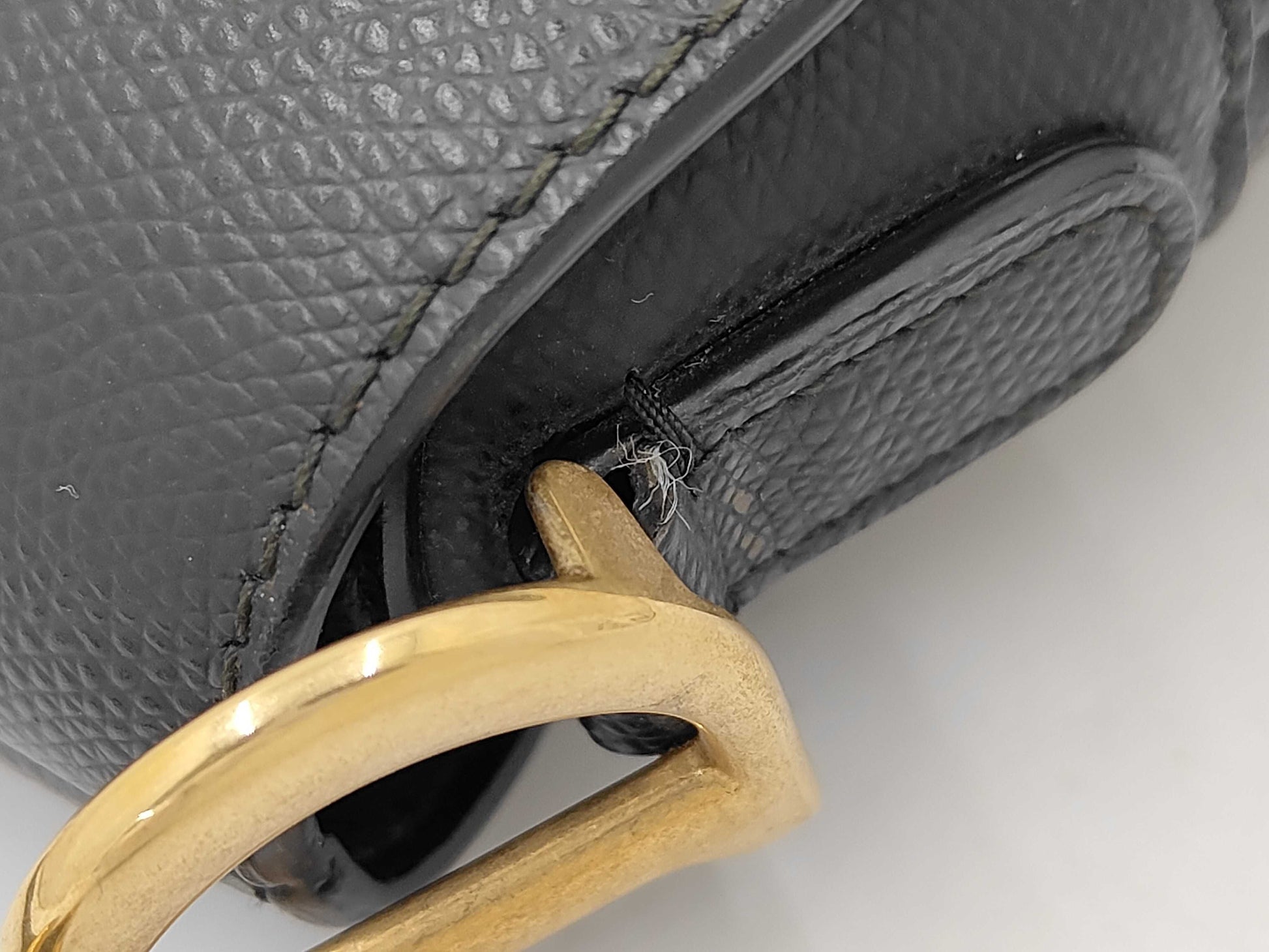 Christian Dior Dior Saddle Leather, Black, Leather, Handbag