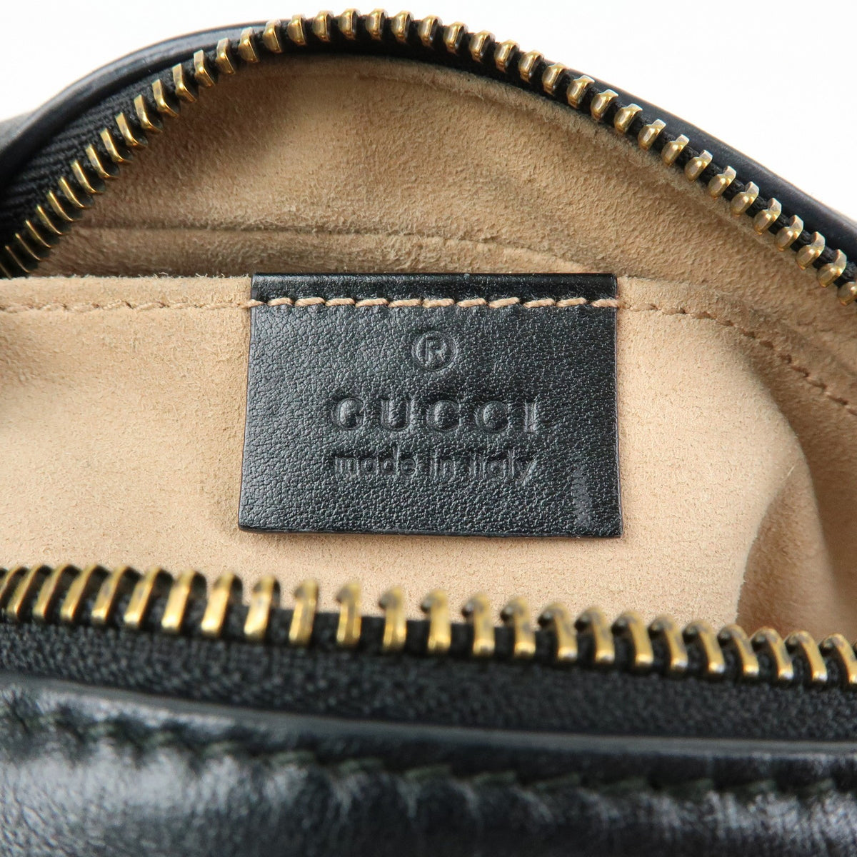Gucci GG Marmont Matelasse Patent, Black, Leather, Shoulder Bag