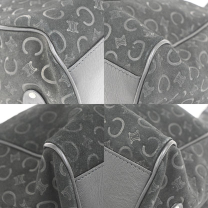 Celine C Macadam Suede, Black, Suede, Handbag