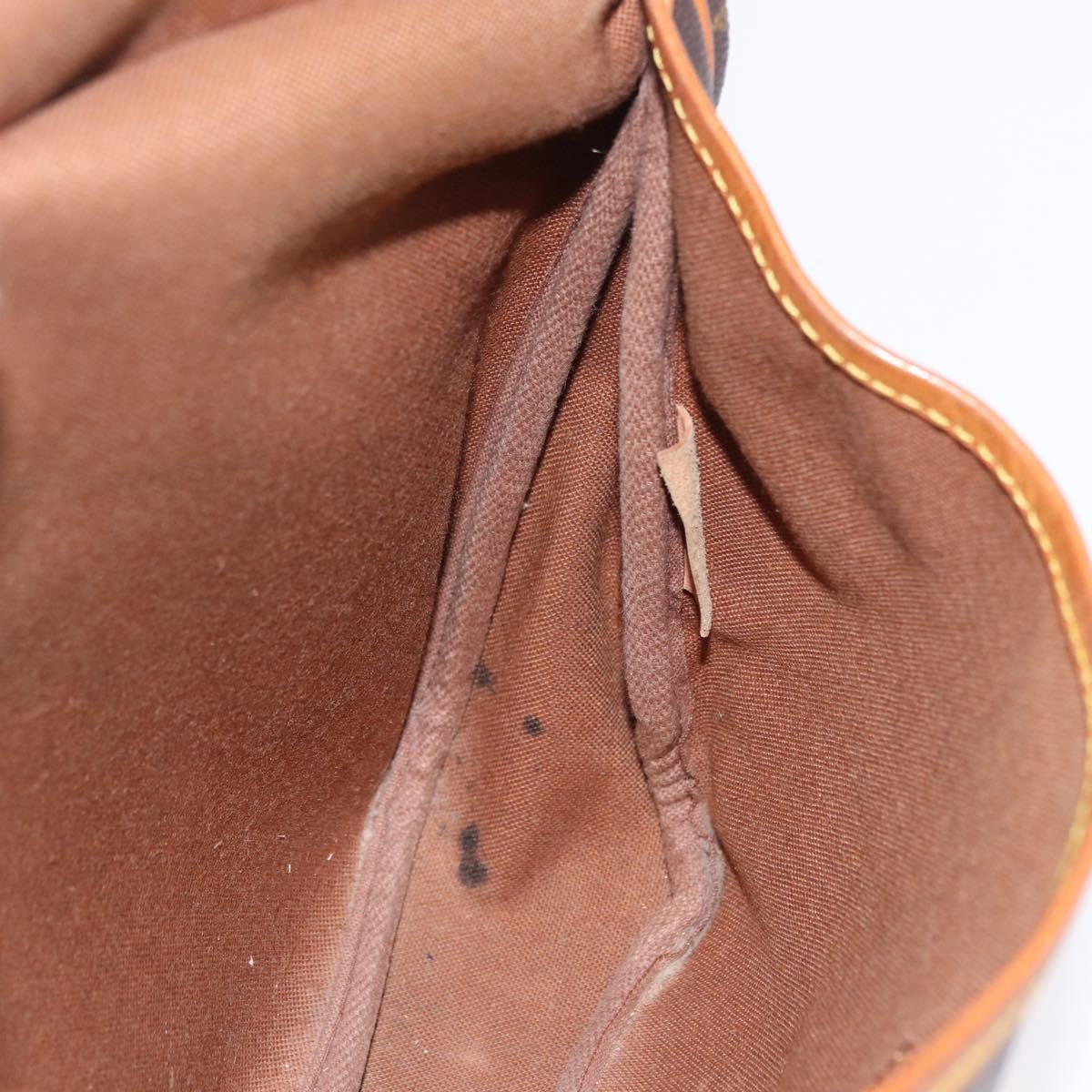 Louis Vuitton Saumur Canvas, Brown, Canvas, Shoulder Bag