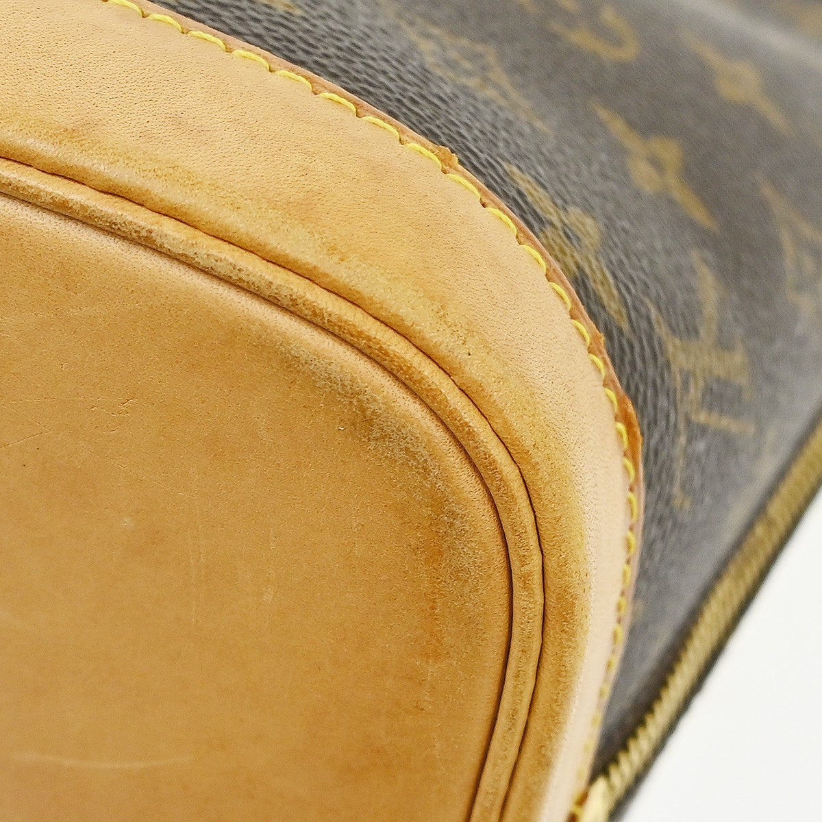 Louis Vuitton Alma Monogram Canvas, Brown, Canvas, Handbag