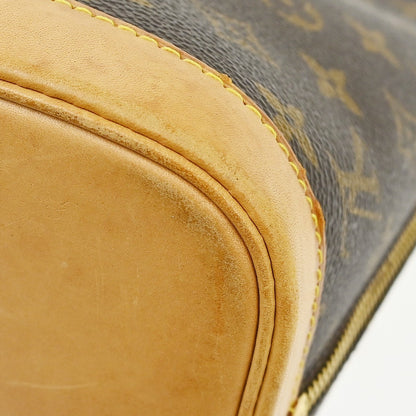 Louis Vuitton Alma Monogram Canvas, Brown, Canvas, Handbag