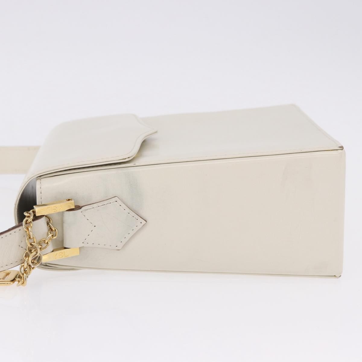 Saint Laurent Vintage Leather, Ecru, Leather, Shoulder Bag