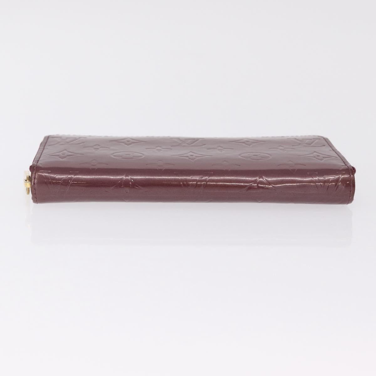Louis Vuitton Zippy Monogram Vernis, Purple, Patent Leather, Wallet