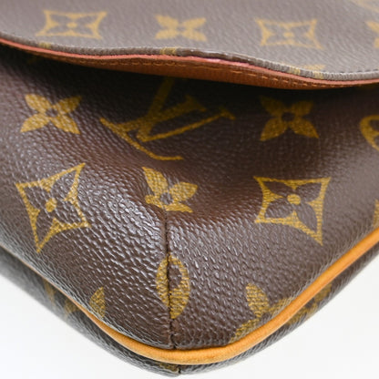 Louis Vuitton Musette Tango Monogram Canvas, Brown, Canvas, Shoulder Bag