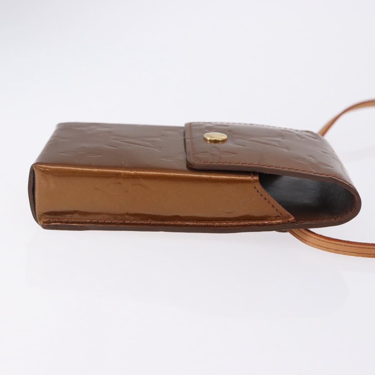 Louis Vuitton Walker Monogram Vernis, Brown, Patent Leather, Wallet