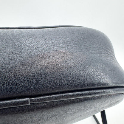 Saint Laurent Classic Monogram Blogger Leather, Black, Leather, Crossbody Bag