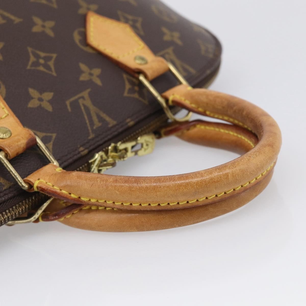 Louis Vuitton Vintage Alma Monogram Canvas, Brown, Canvas, Handbag