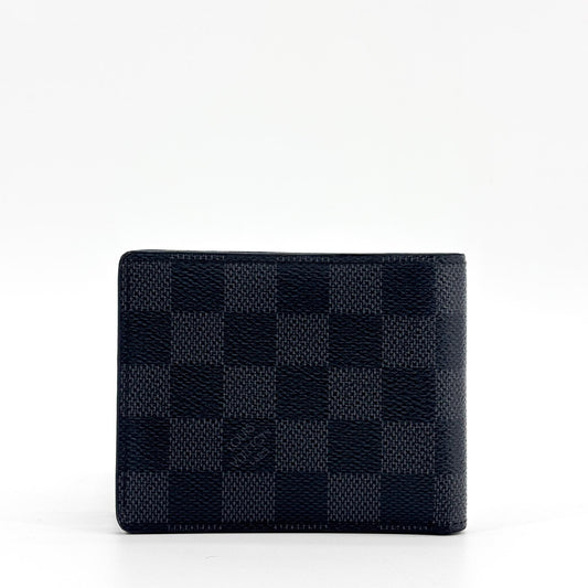 Louis Vuitton Multiple Damier Graphite, Black, Canvas, Wallet