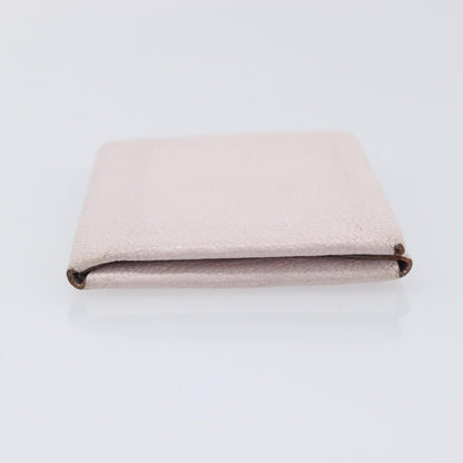 Hermes Calvi Duo Card Holder Chevre Mysore, Pink, Leather, Card Holder