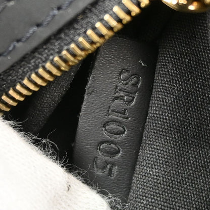 Louis Vuitton Lucille Mini Lin, Black, Canvas, Handbag