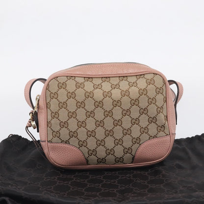 Gucci Bree Disco GG Canvas with Leather, Beige, Canvas, Crossbody Bag
