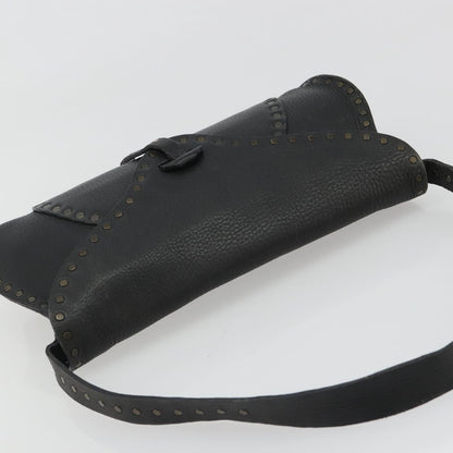 Gucci Shoulder Leather, Black, Leather, Shoulder Bag