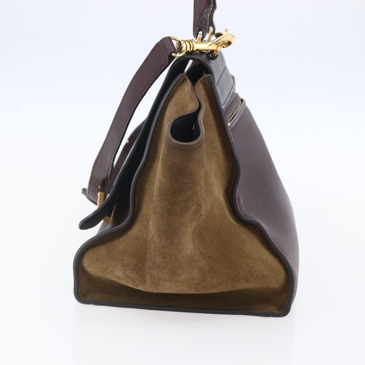 Celine Tricolor Trapeze Bag Leather, MULTICOLOUR, LEATHER, Handbag