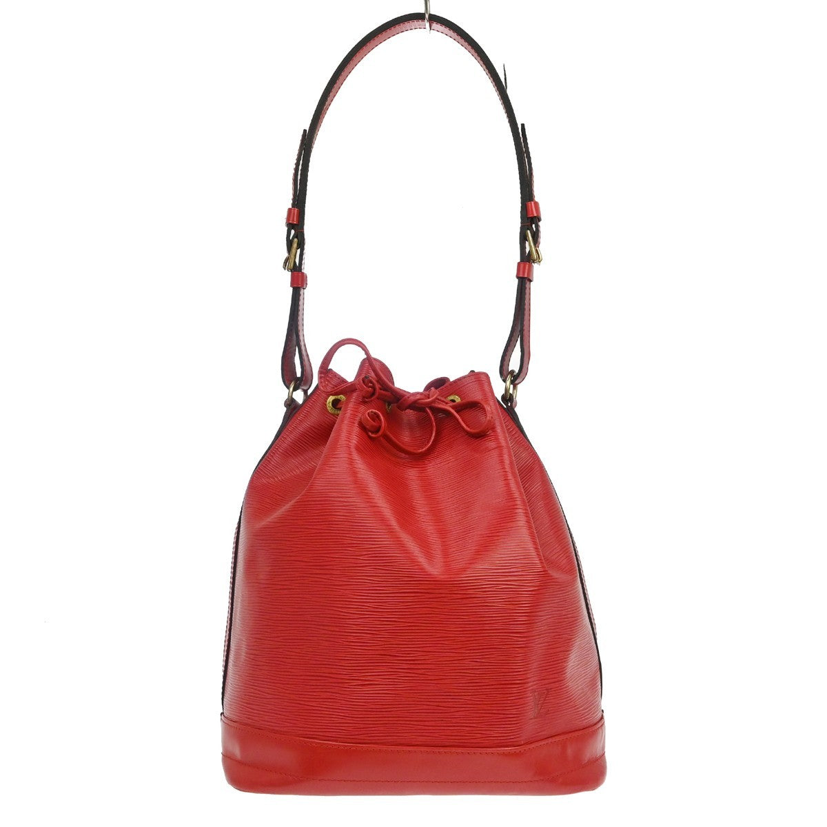 Louis Vuitton Noe Epi Leather, Red, Leather, Handbag