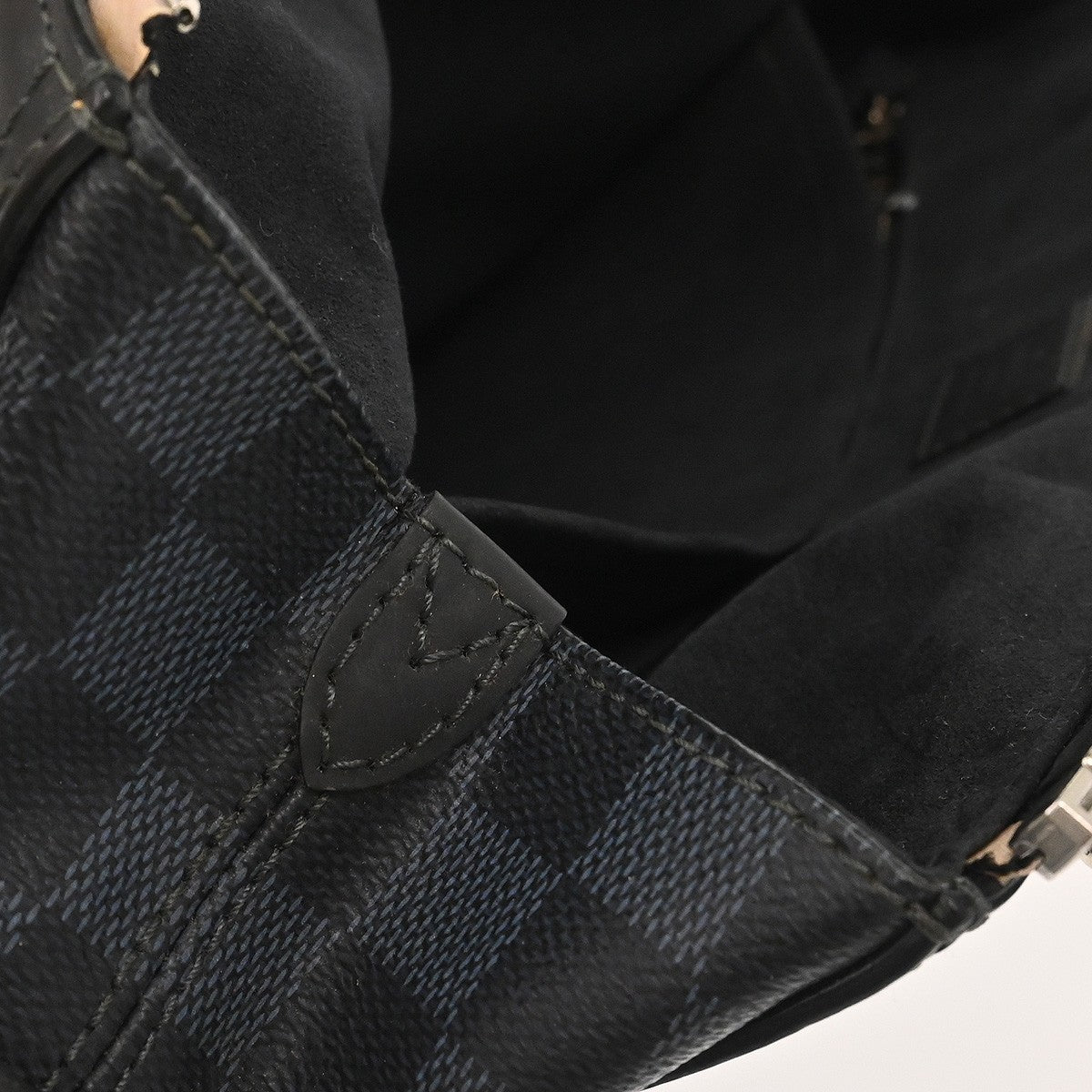 Louis Vuitton Greenwich Messenger Damier Cobalt, Black, Canvas, Shoulder Bag