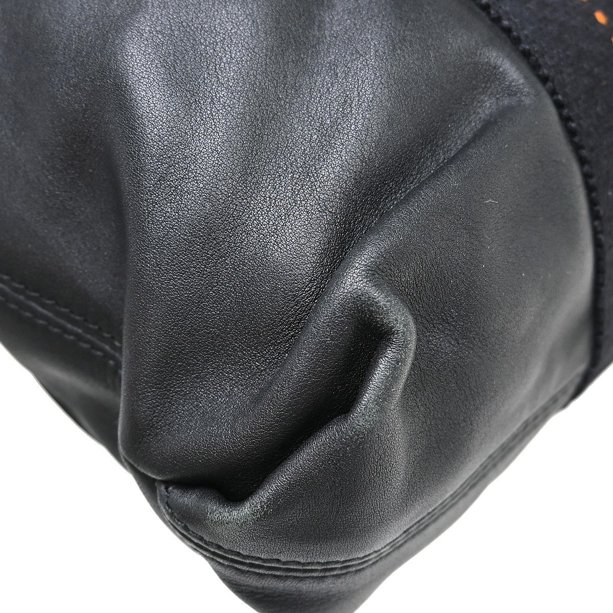 Hermes Horizontal Caravan Leather, Black, Leather, Tote Bag