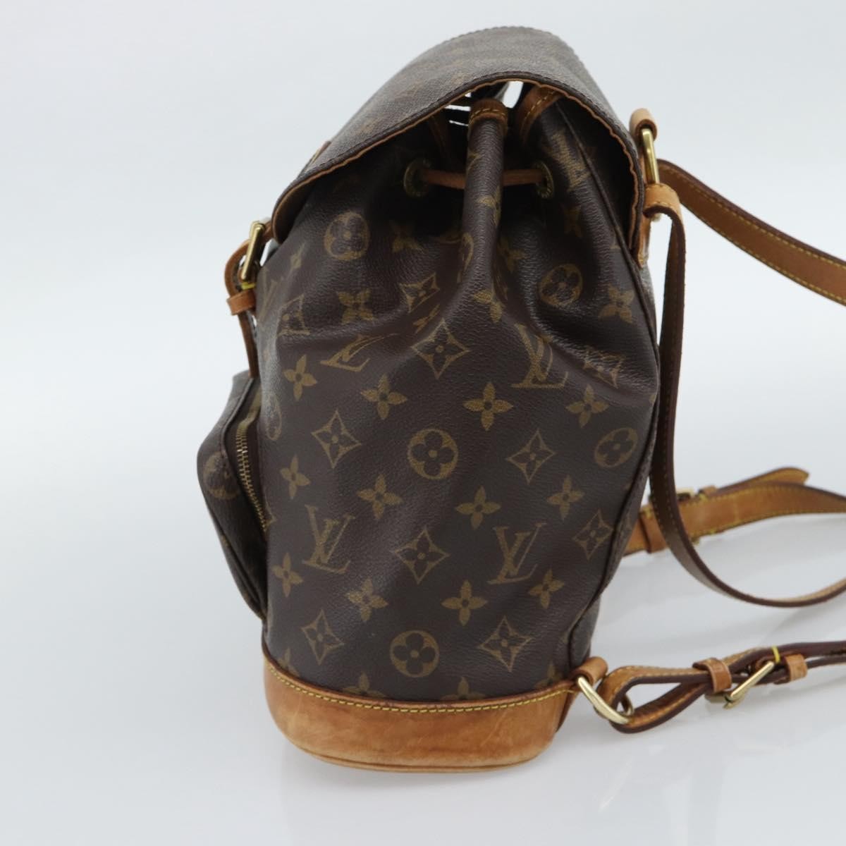 Louis Vuitton Vintage Montsouris Monogram Canvas, Brown, Canvas, Backpack
