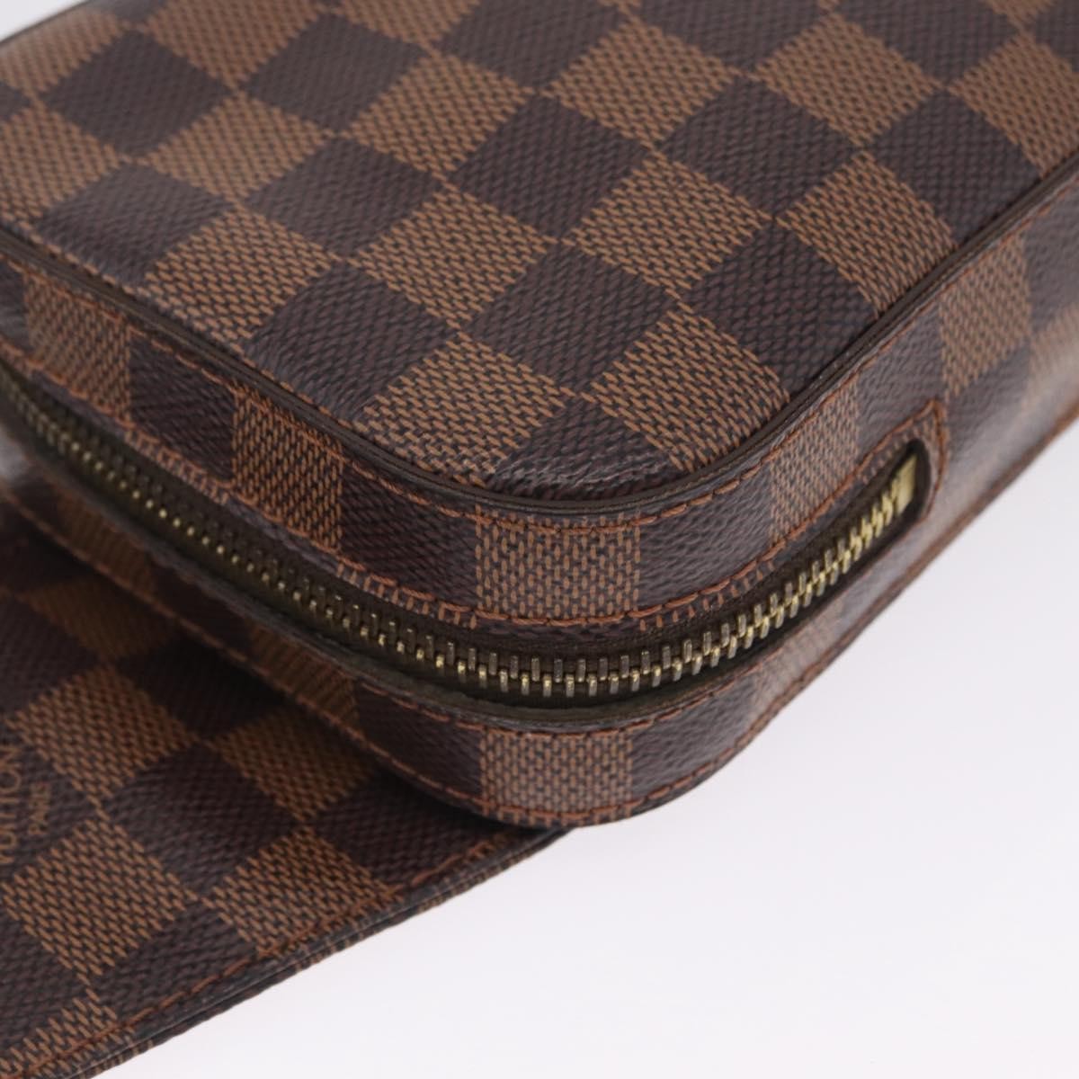 Louis Vuitton Geronimos Waist Damier, Brown, Canvas, Shoulder Bag