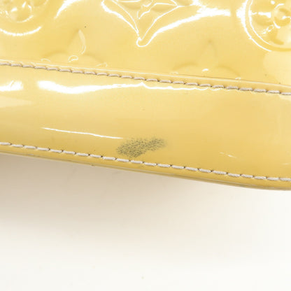 Louis Vuitton Alma Monogram Vernis, Yellow, Patent Leather, Handbag