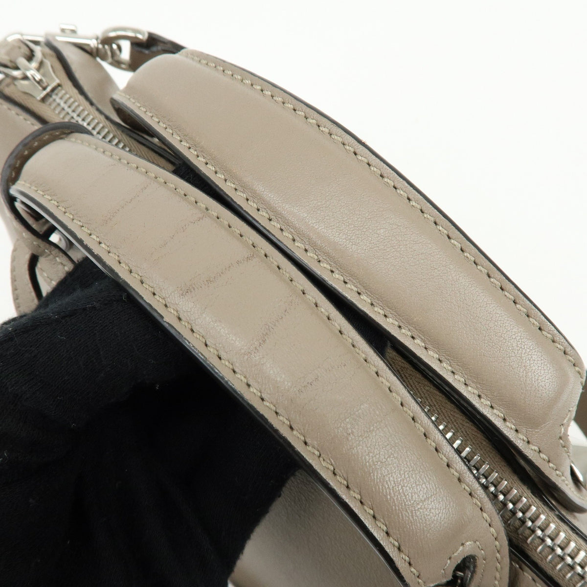Fendi By The Way Satchel Leather, Beige, Leather, Handbag