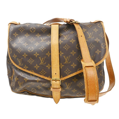 Louis Vuitton Saumur Monogram Canvas, Brown, Canvas, Shoulder Bag