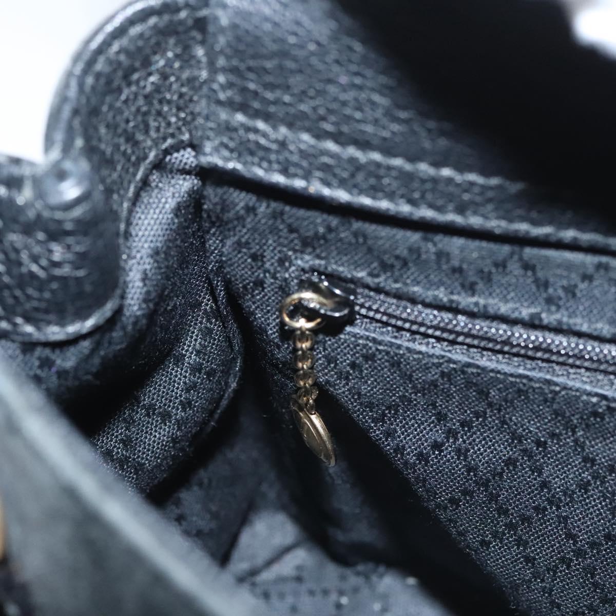 Gucci Bamboo Zip Pouch Suede, BLACK, SUEDE, Handbag