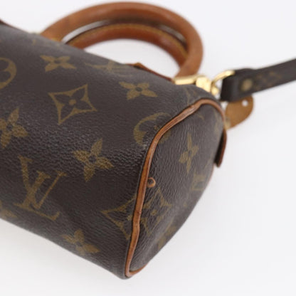 Louis Vuitton Speedy Mini HL Handbag Monogram Canvas, BROWN, CANVAS, Handbag