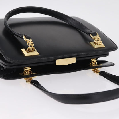 Gucci Vintage Leather, Black, Leather, Tote Bag