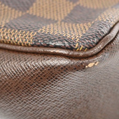 Louis Vuitton Trousse Make Up Damier Canvas, Brown, Canvas, Clutch