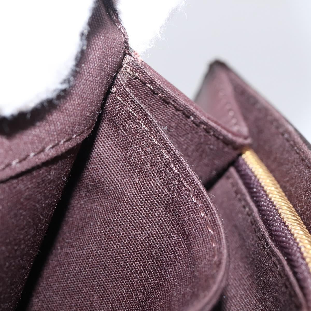 Louis Vuitton Bel Air Pochette Monogram Vernis, Burgundy, Patent Leather, Clutch