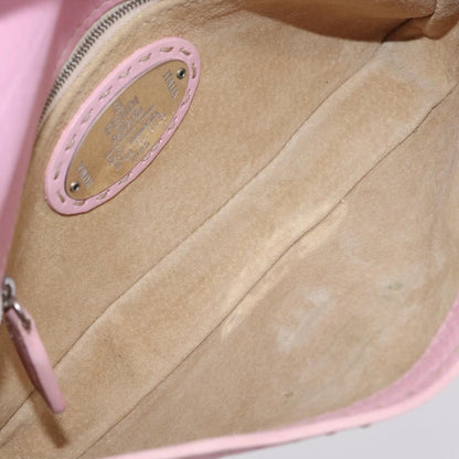 Fendi Selleria Baguette Leather, Pink, Leather, Handbag
