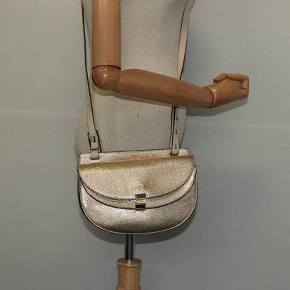 Chloe Georgia Leather, Gold, Leather, Shoulder Bag